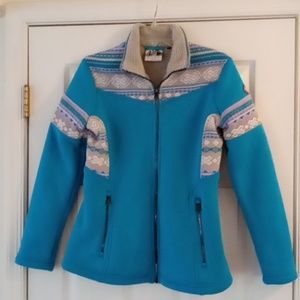 Spyder Bella Full Zip Blue Fleece Jacket